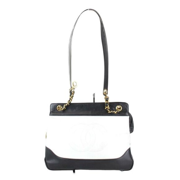 Pre Loved chanel Women White Shopper Bags - Picture 1 of 8